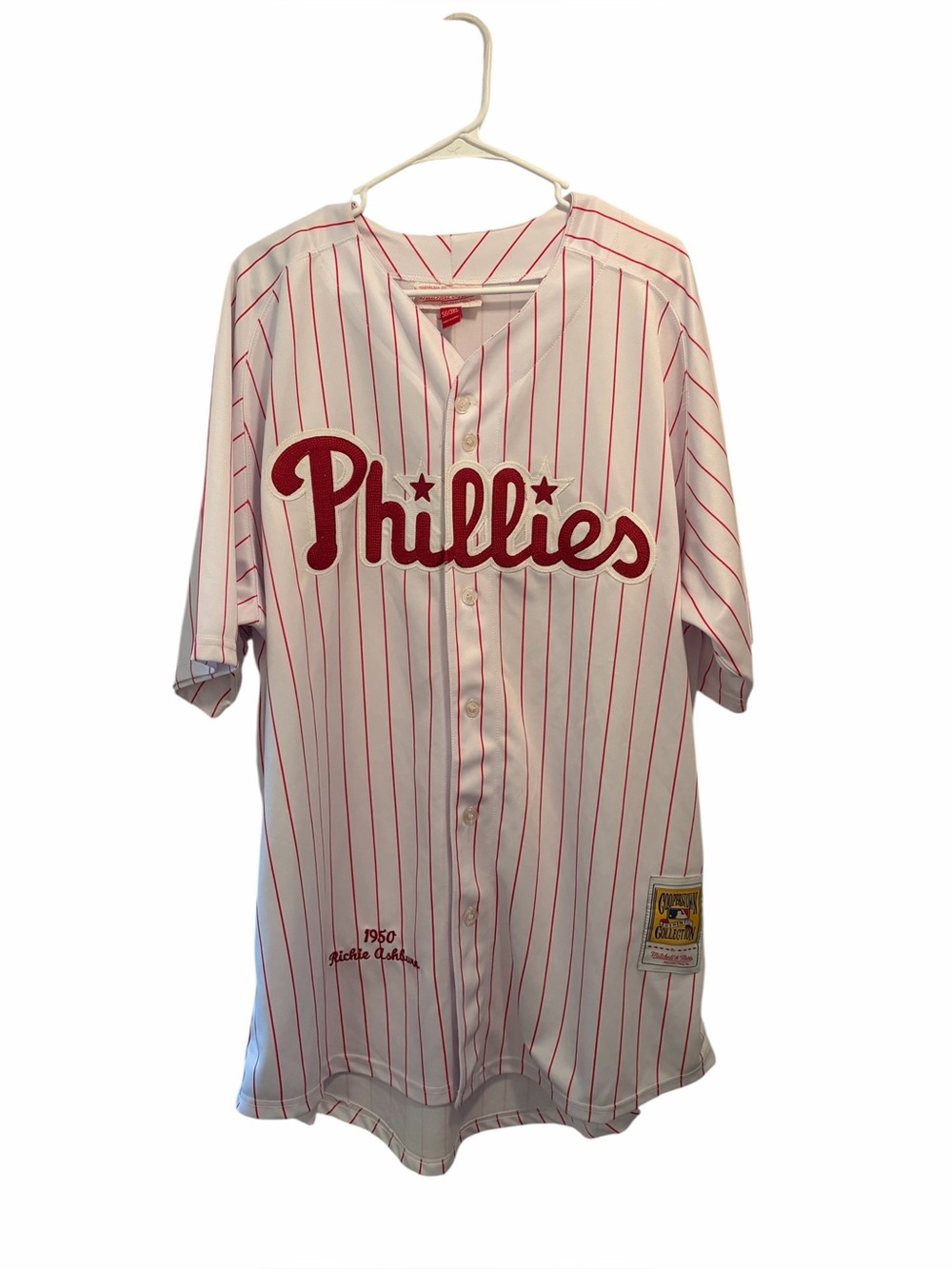 Mitchell & Ness Cooperstown Edition Richie Ashburn Phillies Jersey. Size 3XL
